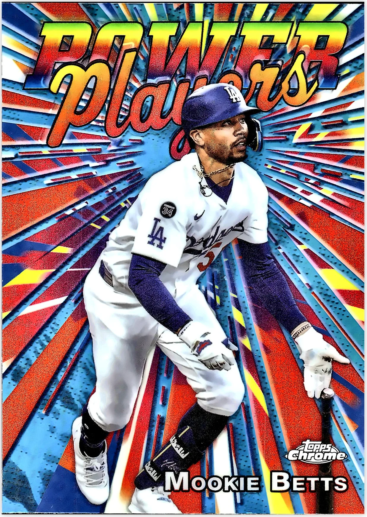 Mookie Betts 2025 Topps Chrome Update #PP-41 Power Players baseball card - Front