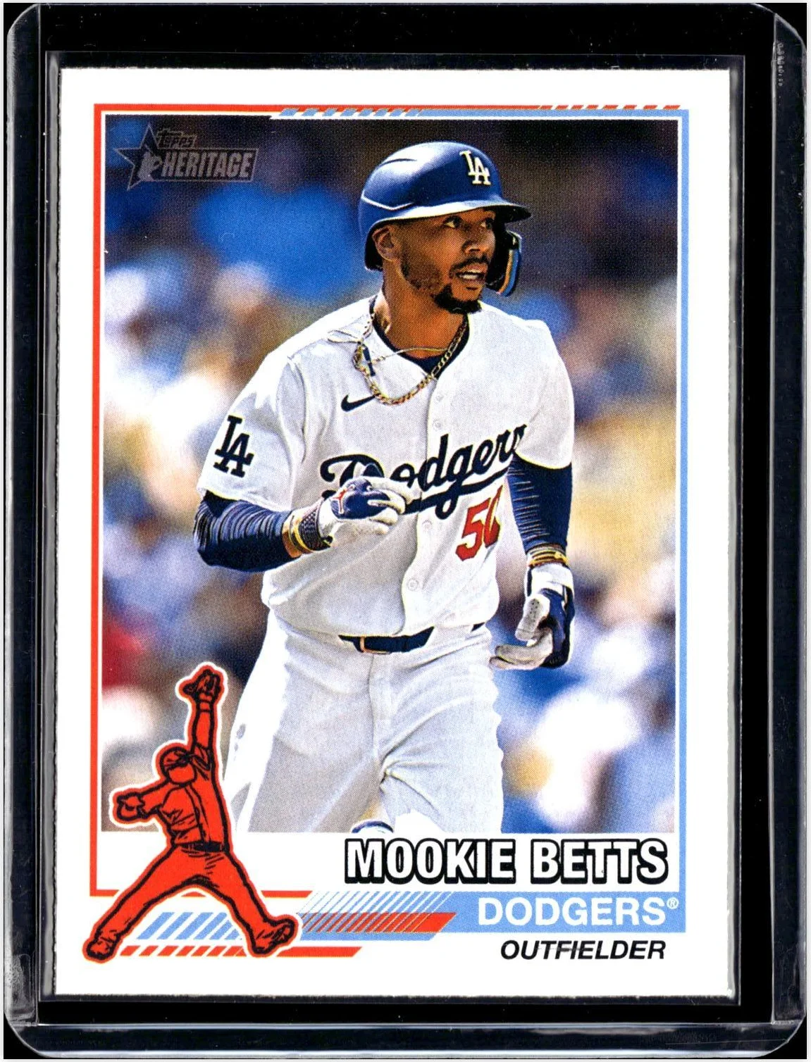 Mookie Betts 2025 Topps Heritage #76R-24 1976 Redefined baseball card - Front