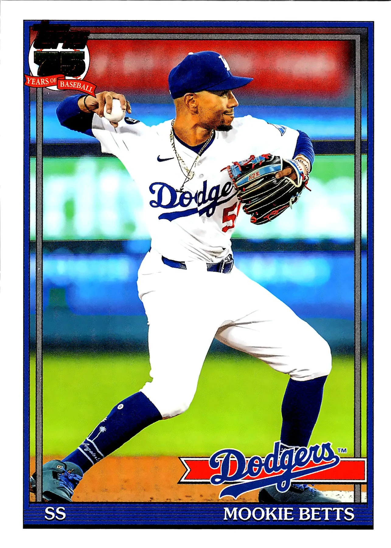 Mookie Betts 2026 Topps #T91-21 1991 Topps Baseball 35th Anniversary (Series One) baseball card - Front
