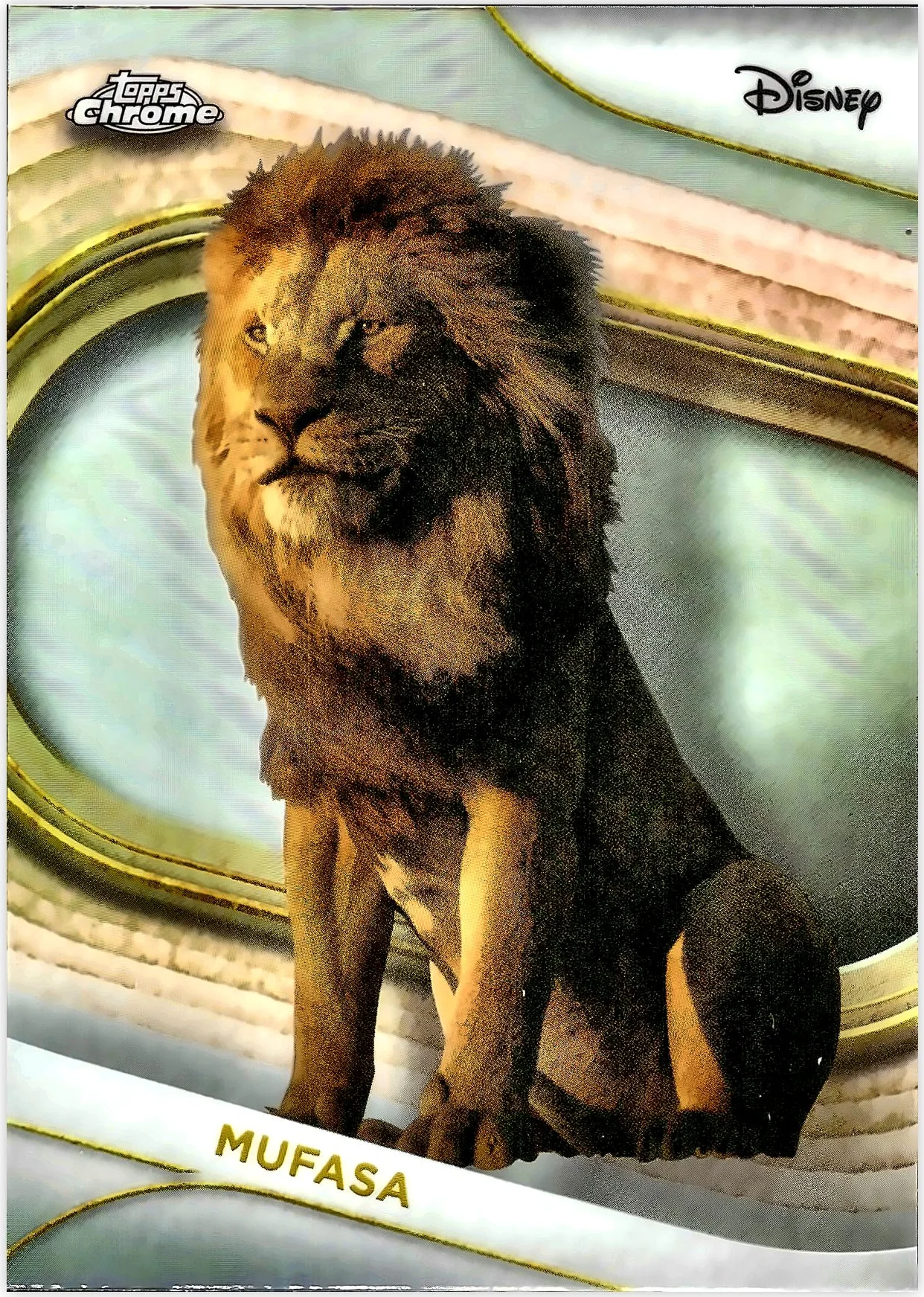 Mufasa 2025 Topps Chrome Disney #198 Refractor trading card - Front