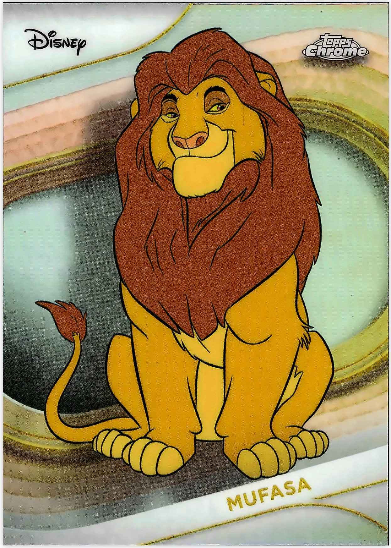 Mufasa 2025 Topps Chrome Disney #96 Refractor trading card - Front