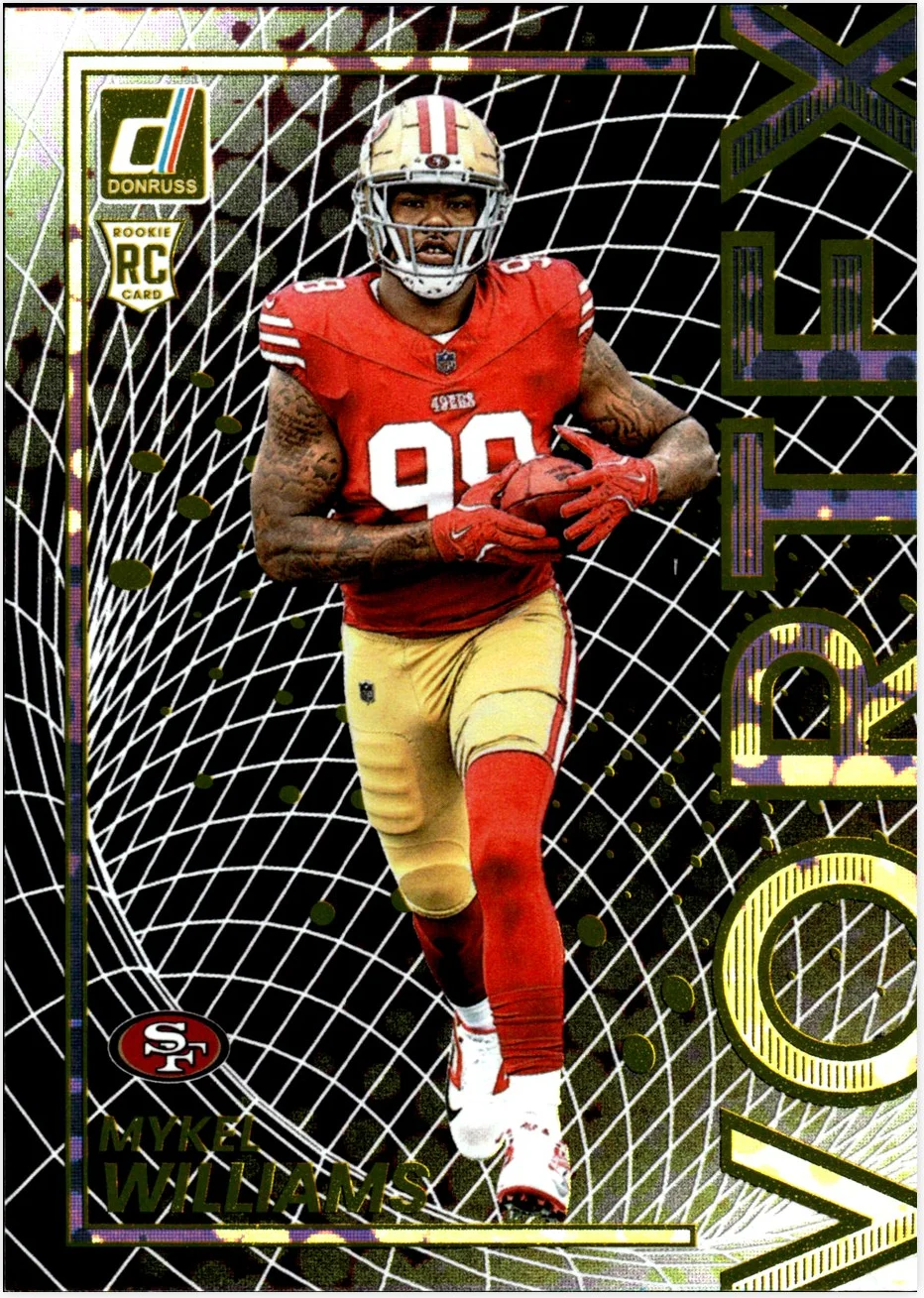Mykel Williams 2025 Donruss #22 Vortex football card - Front