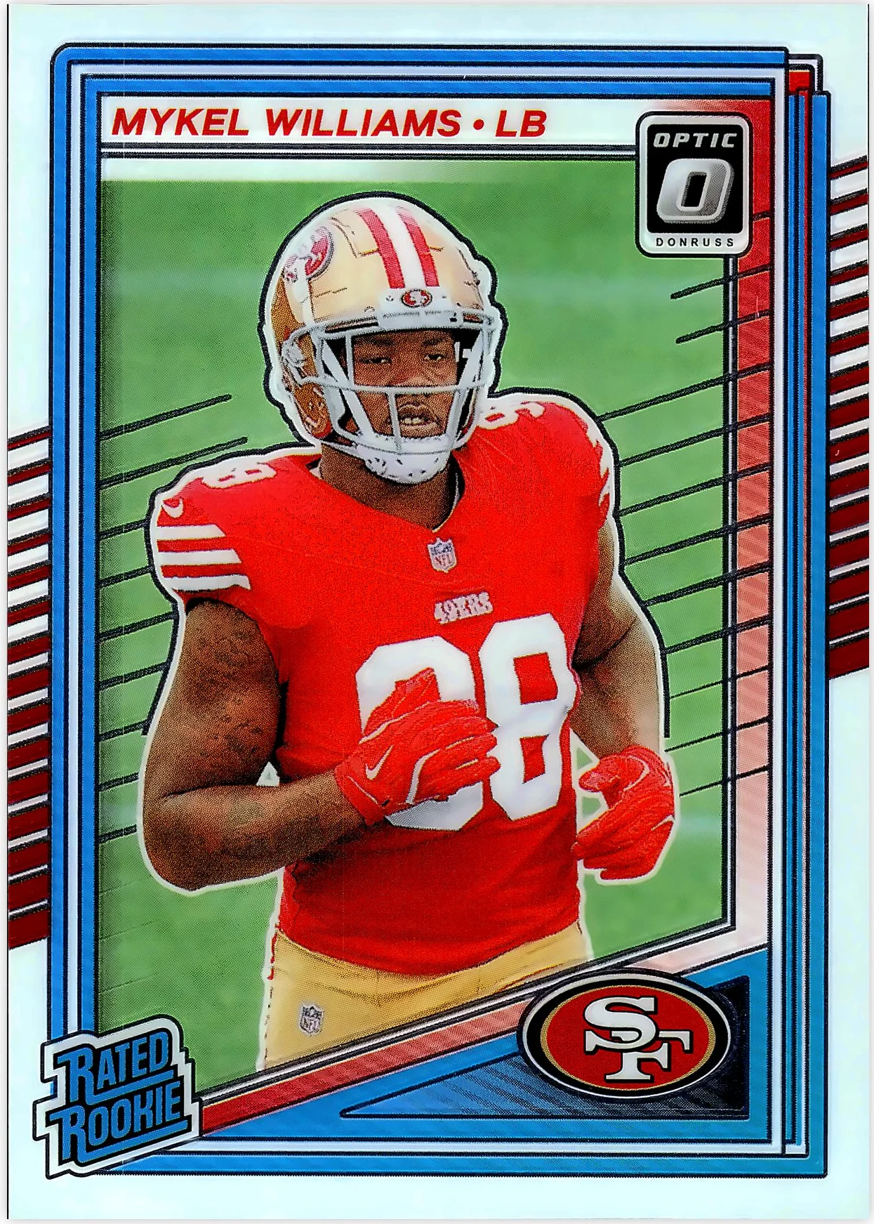 Mykel Williams 2025 Donruss Optic #210 football rookie card - Front