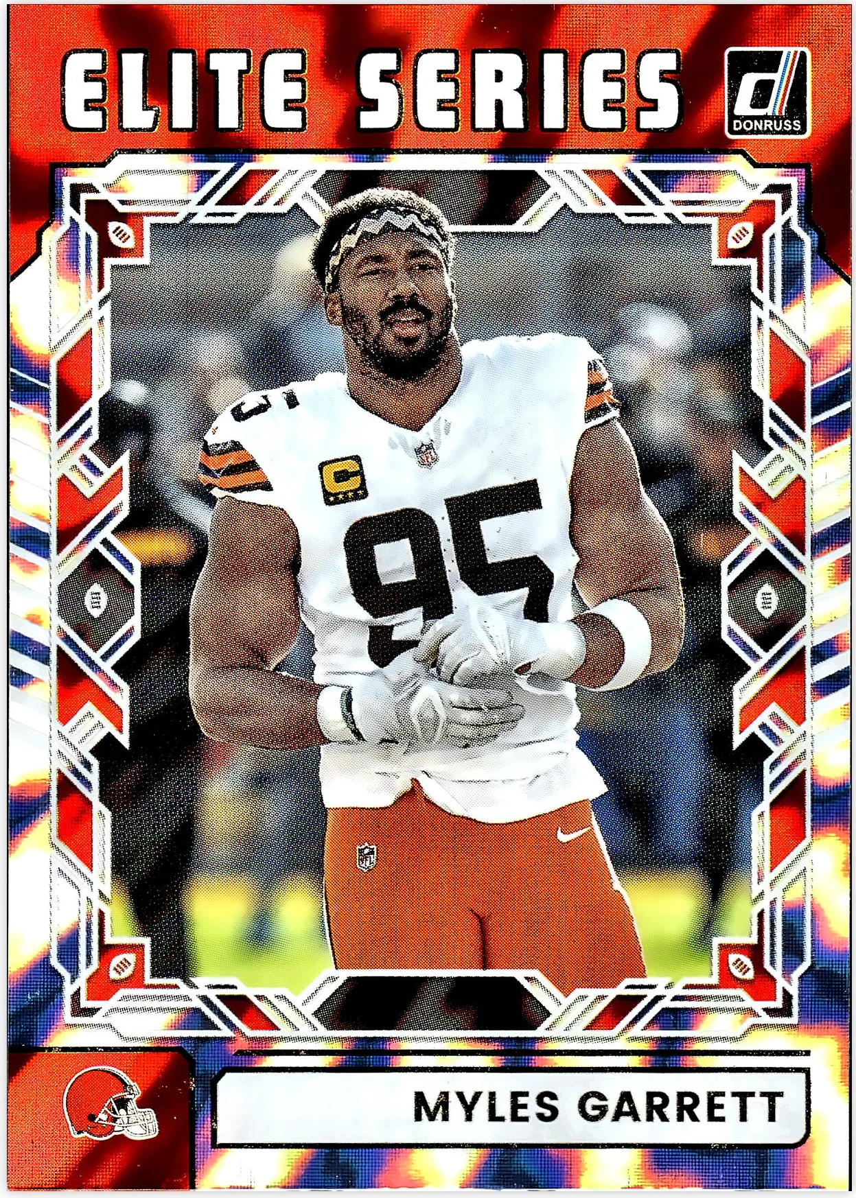 Myles Garrett 2025 Donruss #TES-MGA The Elite Series football card - Front