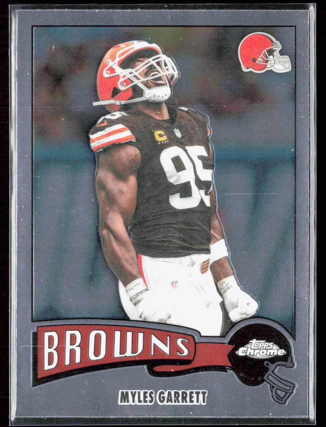 Myles Garrett 2025 Topps Chrome Football card