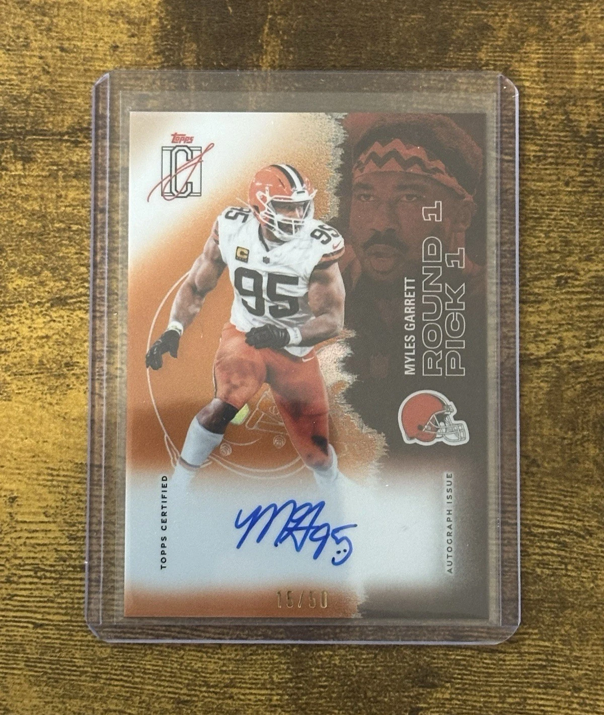 Myles Garrett 2025 Topps Chrome Football card