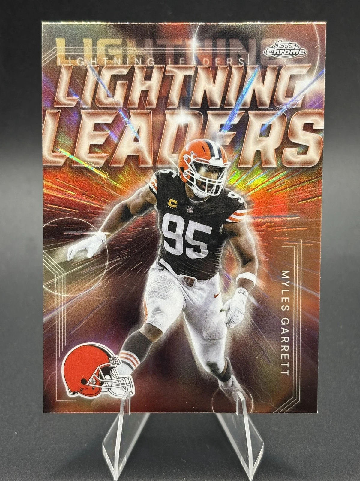 Myles Garrett 2025 Topps Chrome Football card