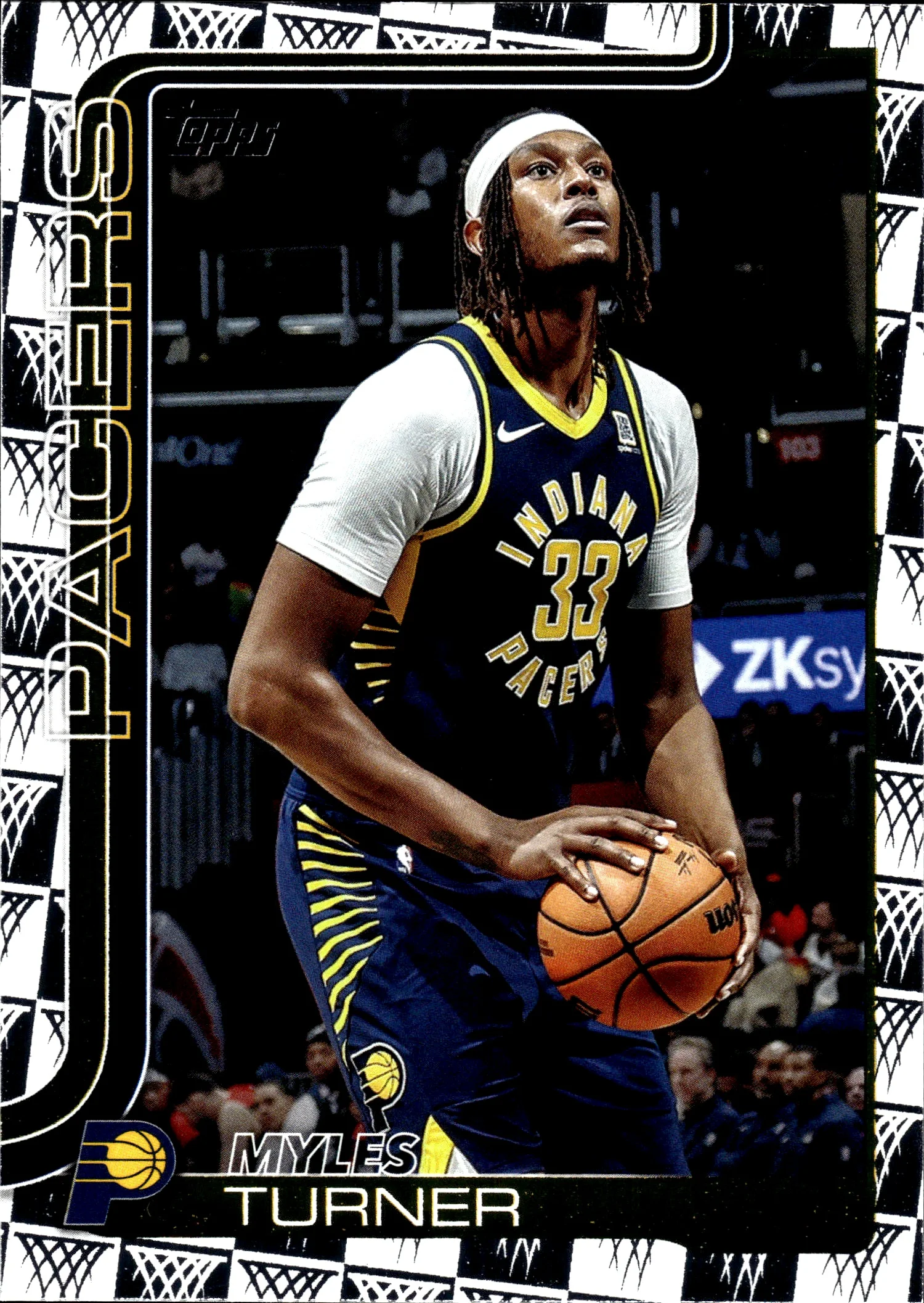Myles Turner 2025-26 Topps #49 Season Tip Off basketball card - Front