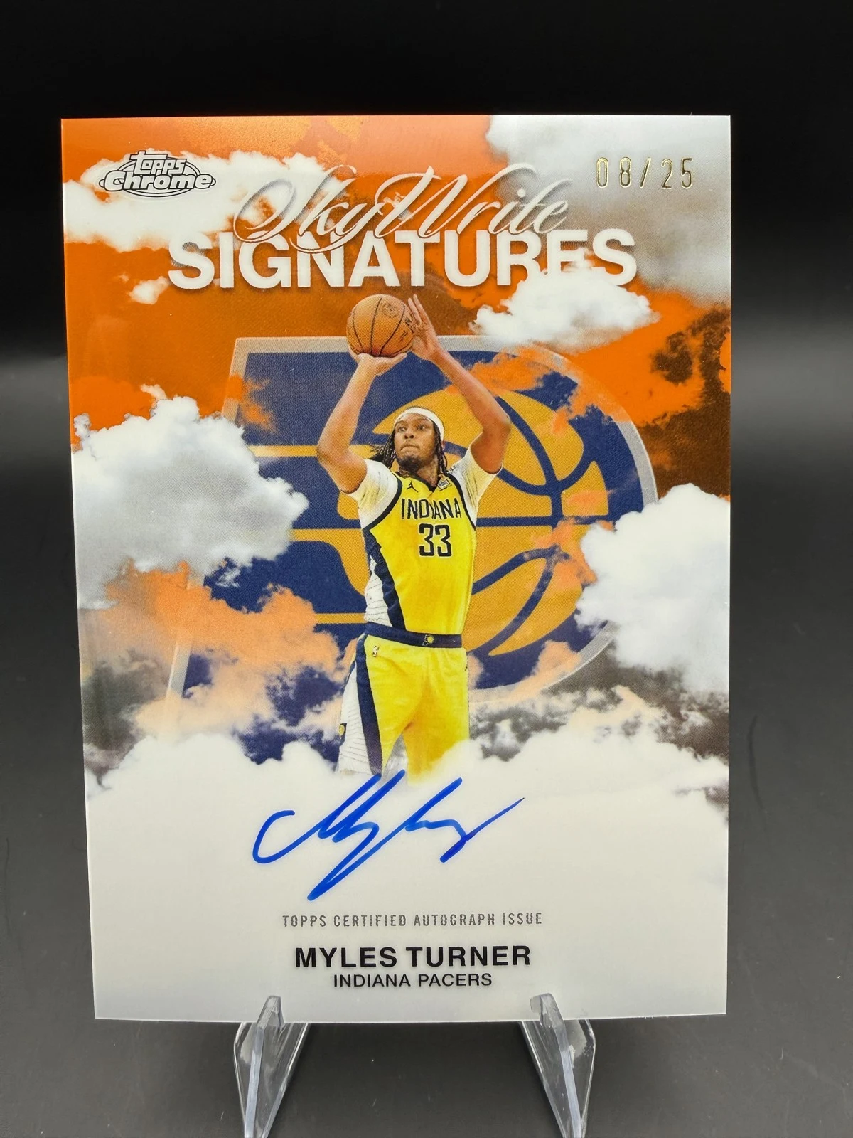 Myles Turner 2025-26 Topps Chrome card