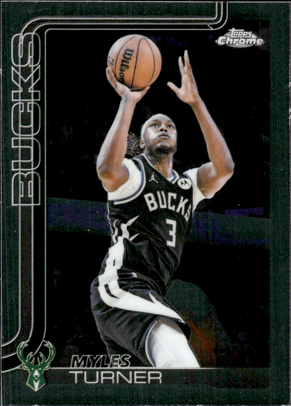 Myles Turner #70 2025 Topps Chrome Update Basketball basketball card - Front