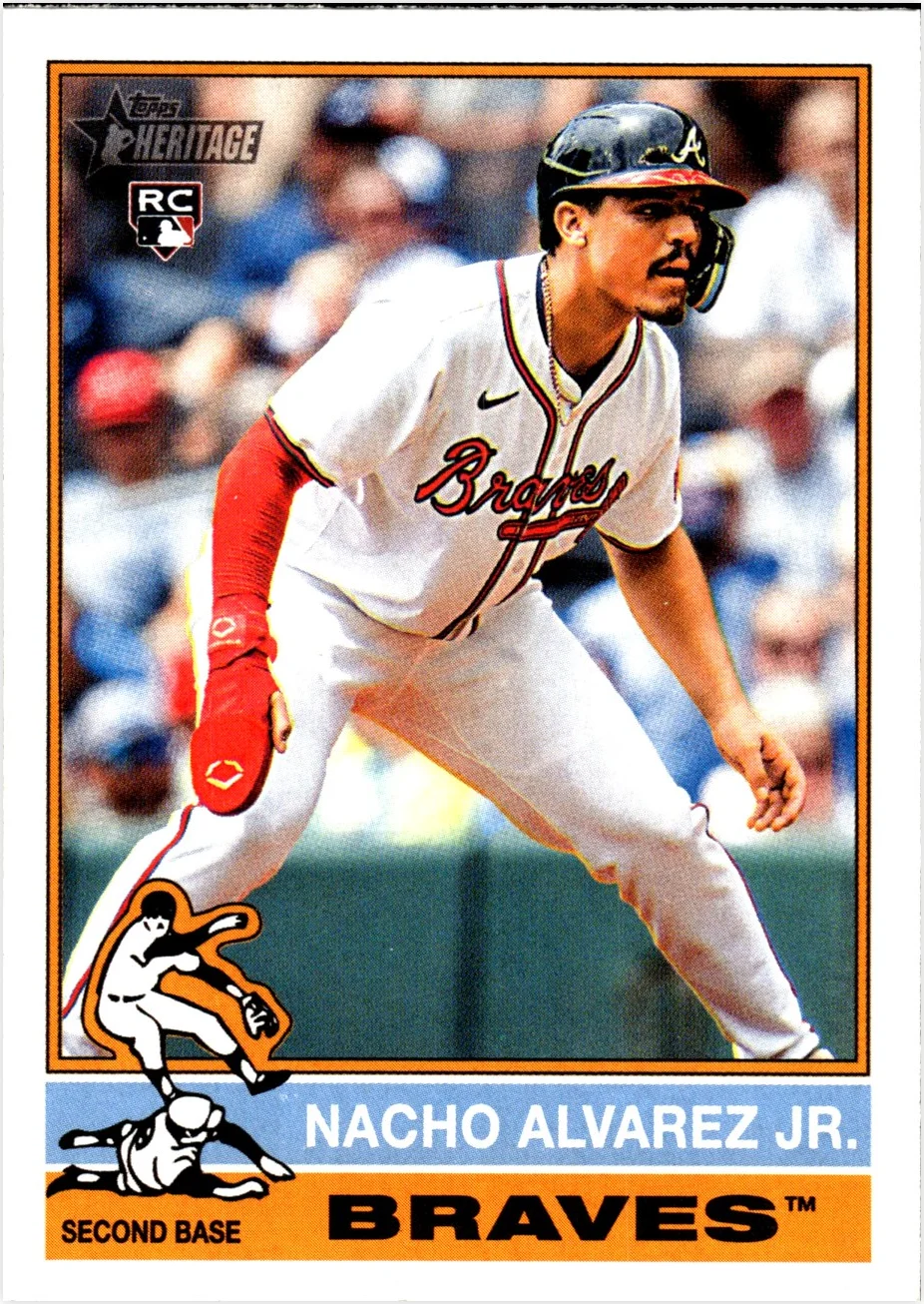 Nacho Alvarez Jr. 2025 Topps Heritage #145 baseball rookie card - Front