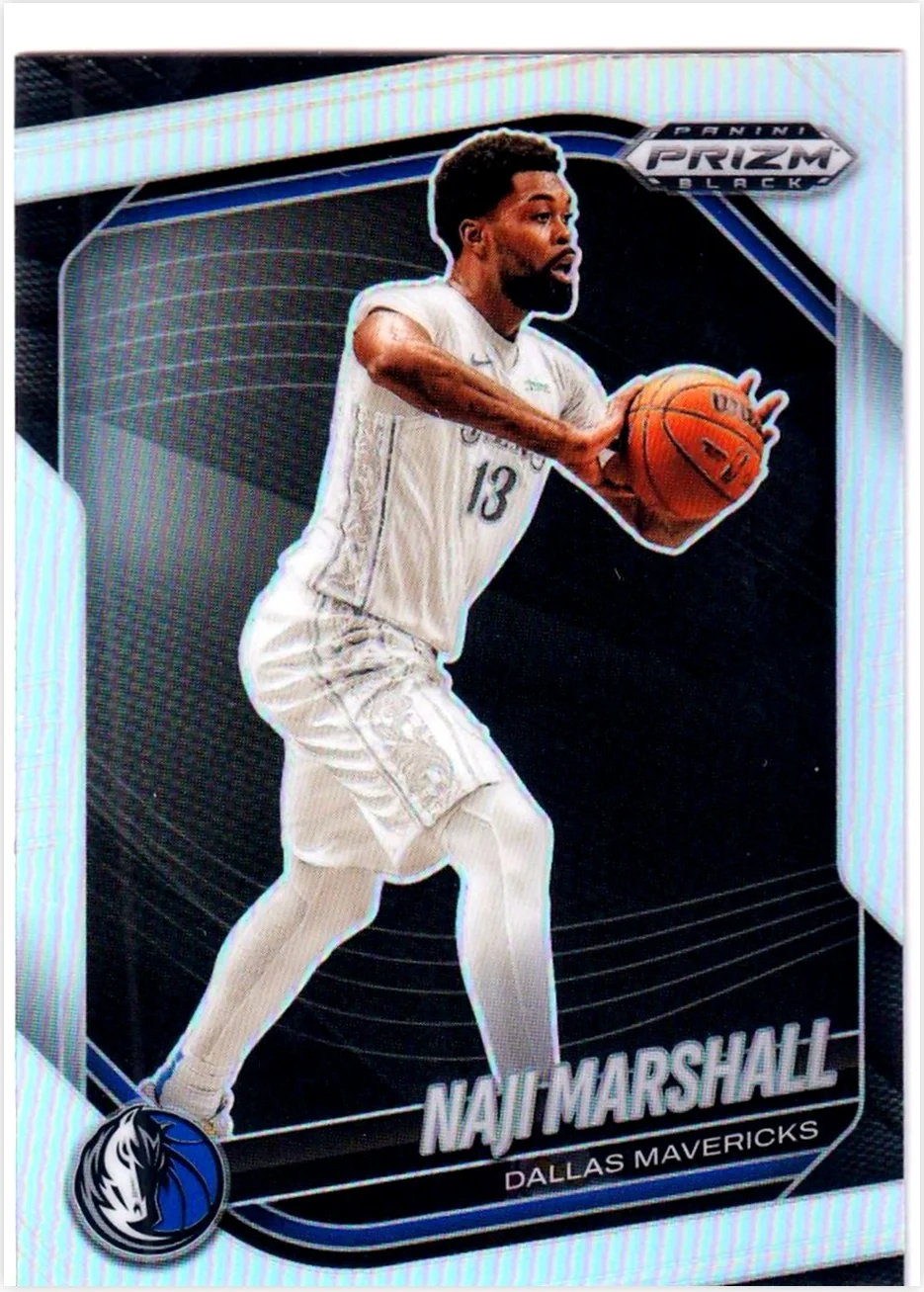 Naji Marshall 2024-25 Panini Prizm Black #128 Silver Prizm basketball card - Front
