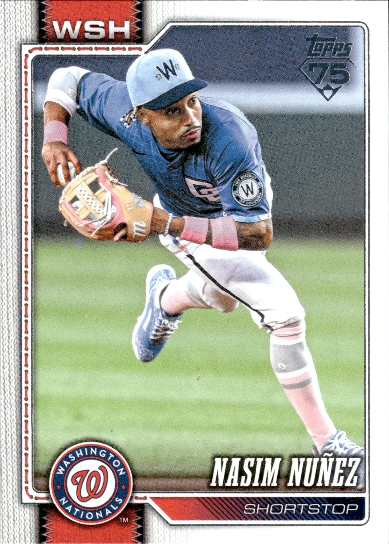 Nasim Nuñez #645 2026 Topps Series 2 baseball card - Front