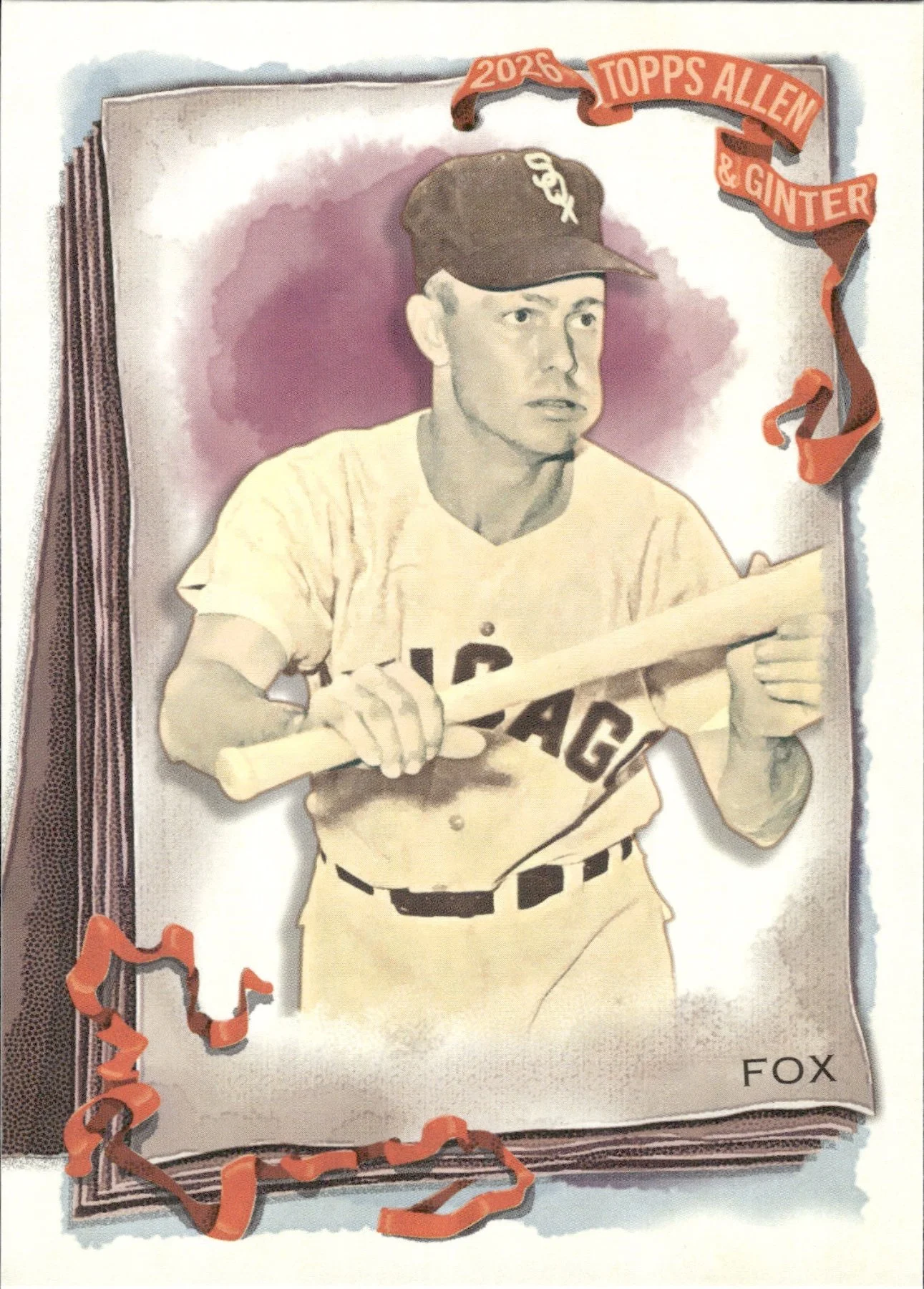Nellie Fox #60 2026 Topps Allen & Ginter The World's Champions trading card - Front