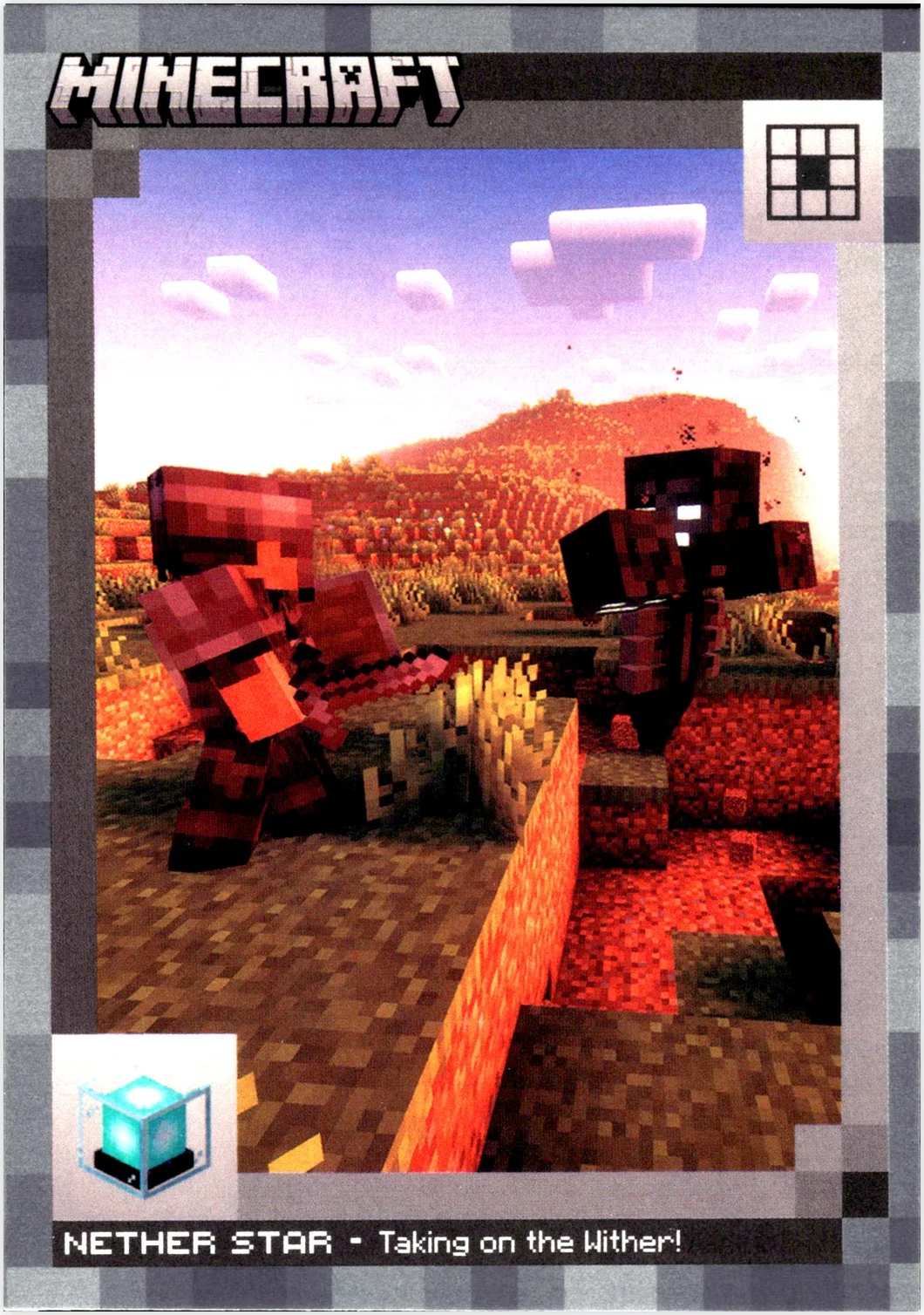 Nether Star 2024 Panini Minecraft #77 Stone trading card - Front