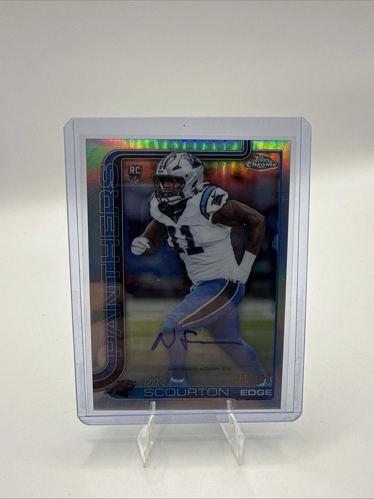 Nic Scourton 2025 Topps Chrome Football card