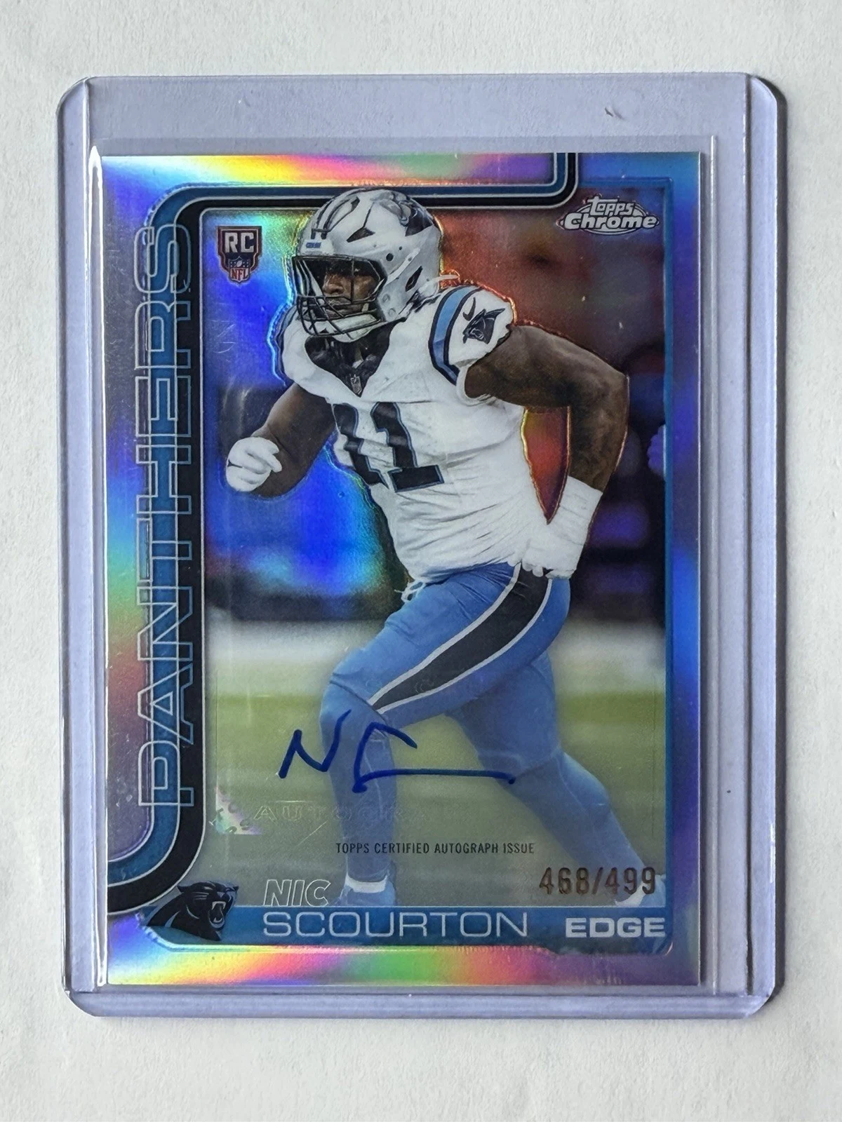 Nic Scourton 2025 Topps Chrome Football card
