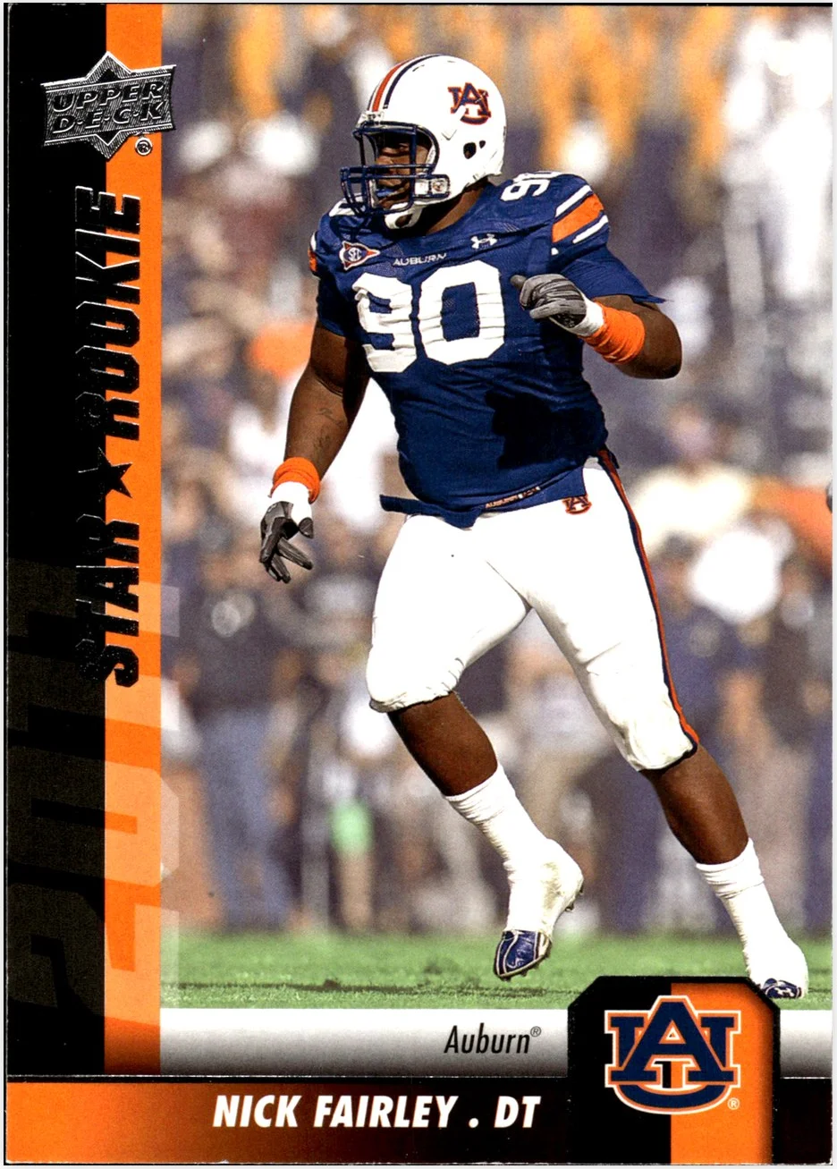 Nick Fairley Rookie Card 2011 Upper Deck #191 football rookie card - Front
