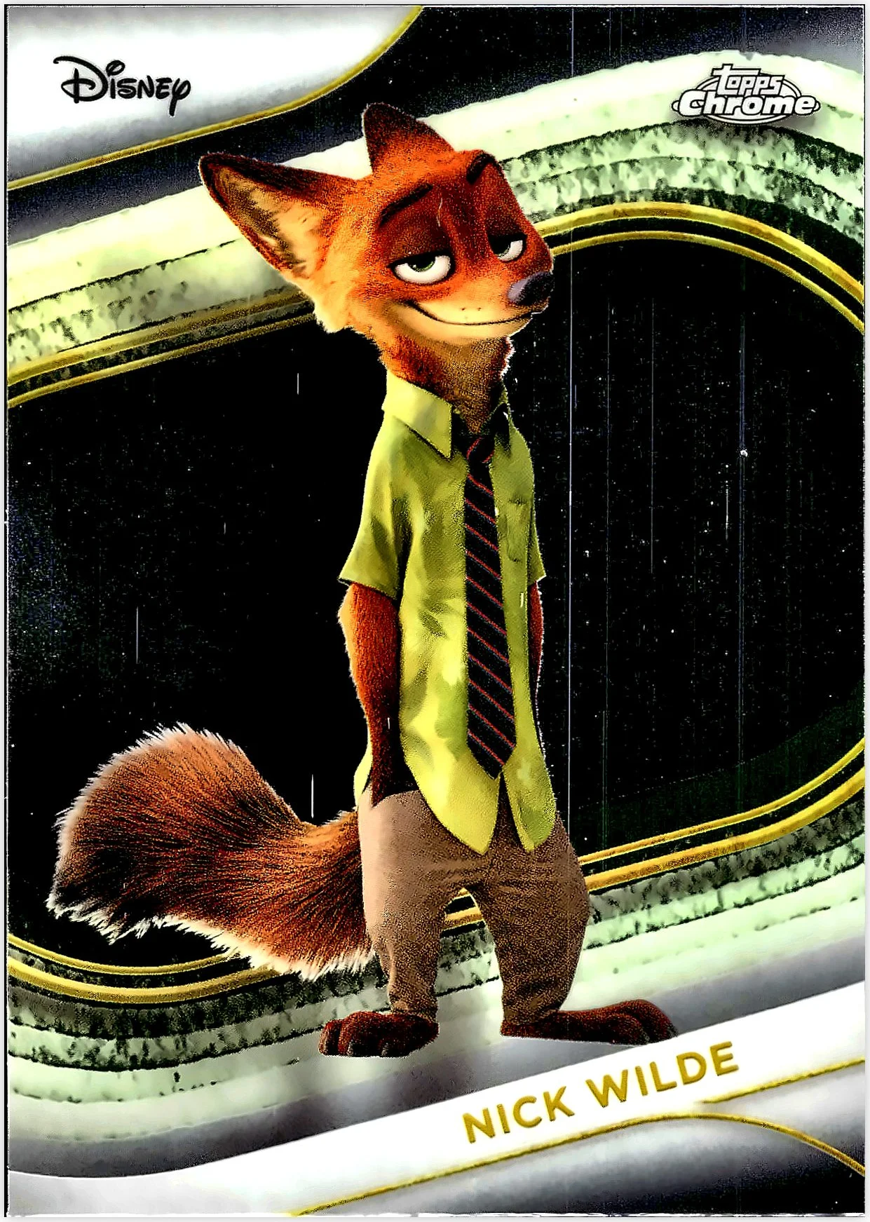 Nick Wilde 2025 Topps Chrome Disney #167 trading card - Front