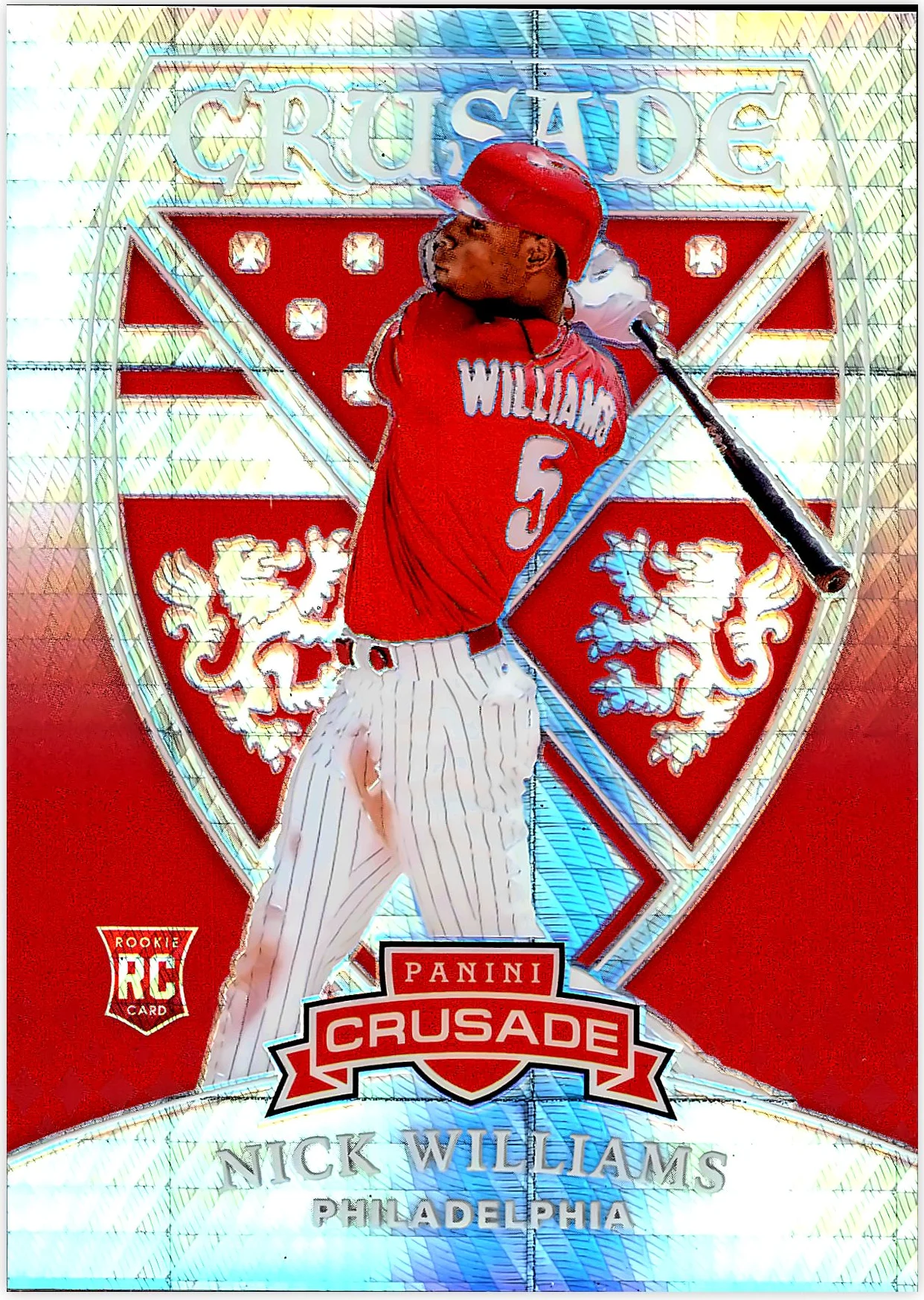 Nick Williams 2018 Panini Chronicles #13 Crusade Hyper baseball card - Front