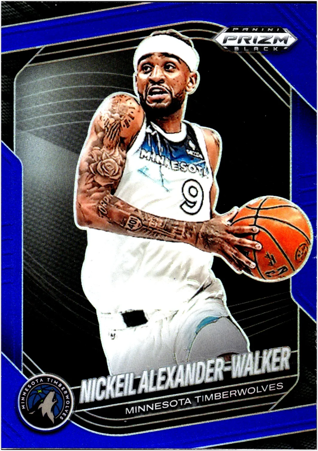 Nickeil Alexander-Walker 2024-25 Panini Prizm Black #193 Blue basketball card - Front