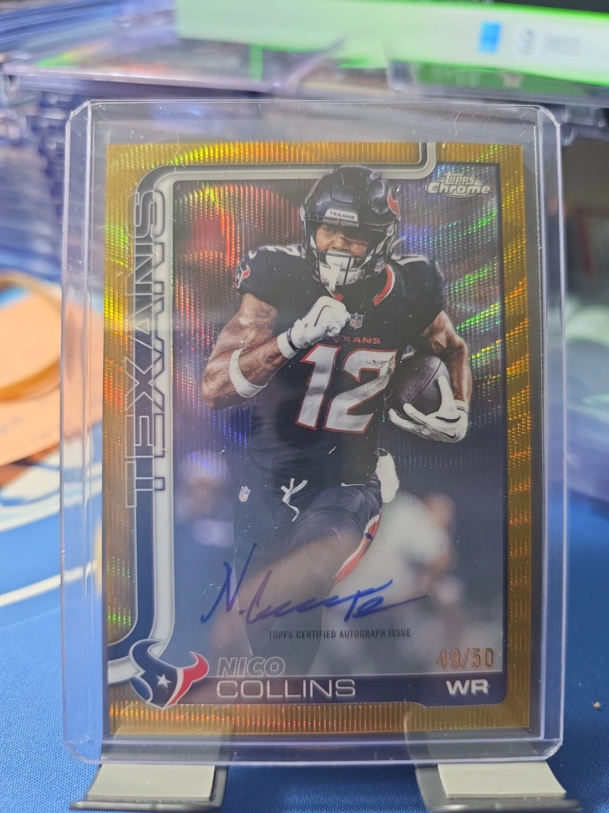Nico Collins 2025 Topps Chrome Football card