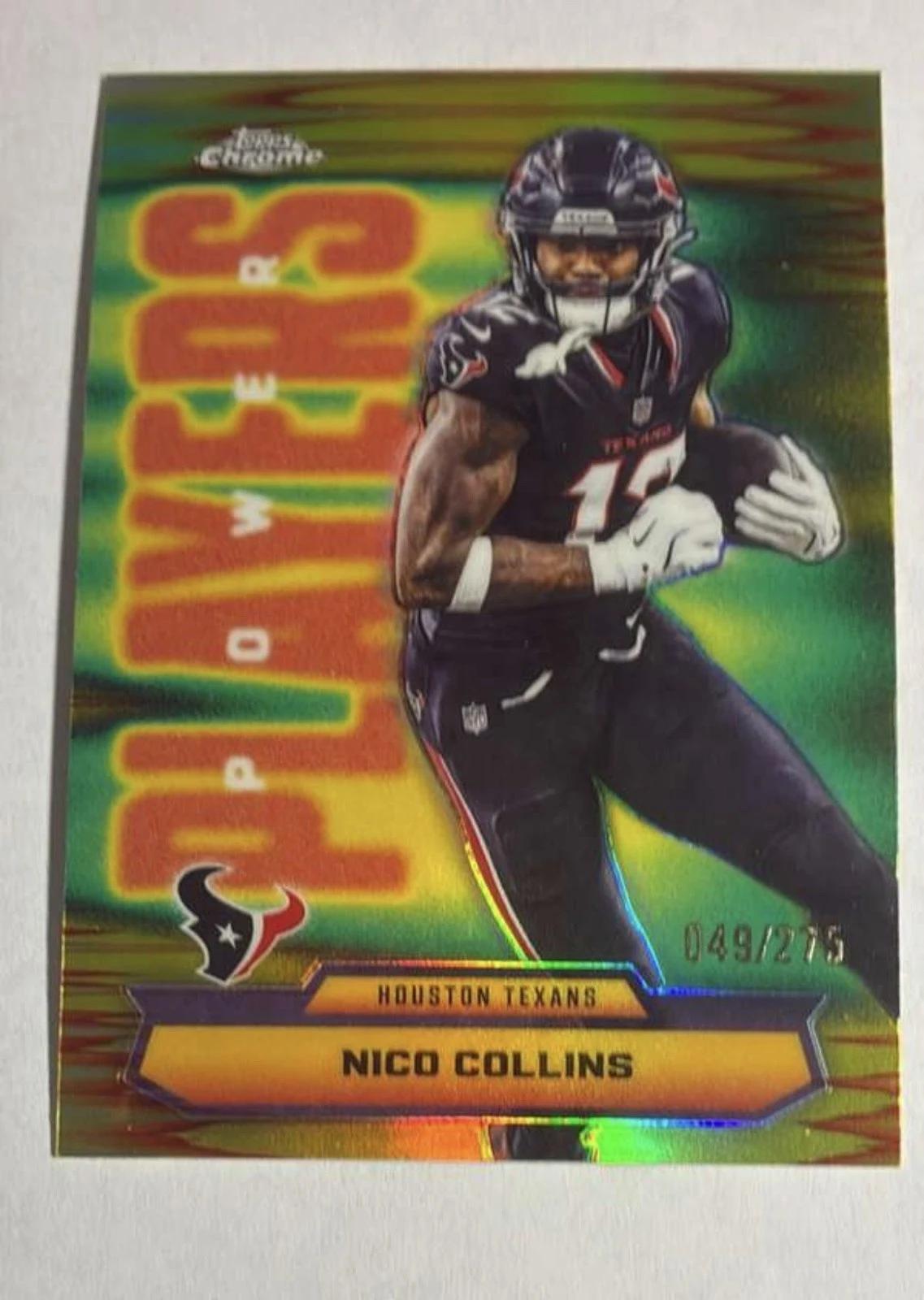 Nico Collins 2025 Topps Chrome Football card