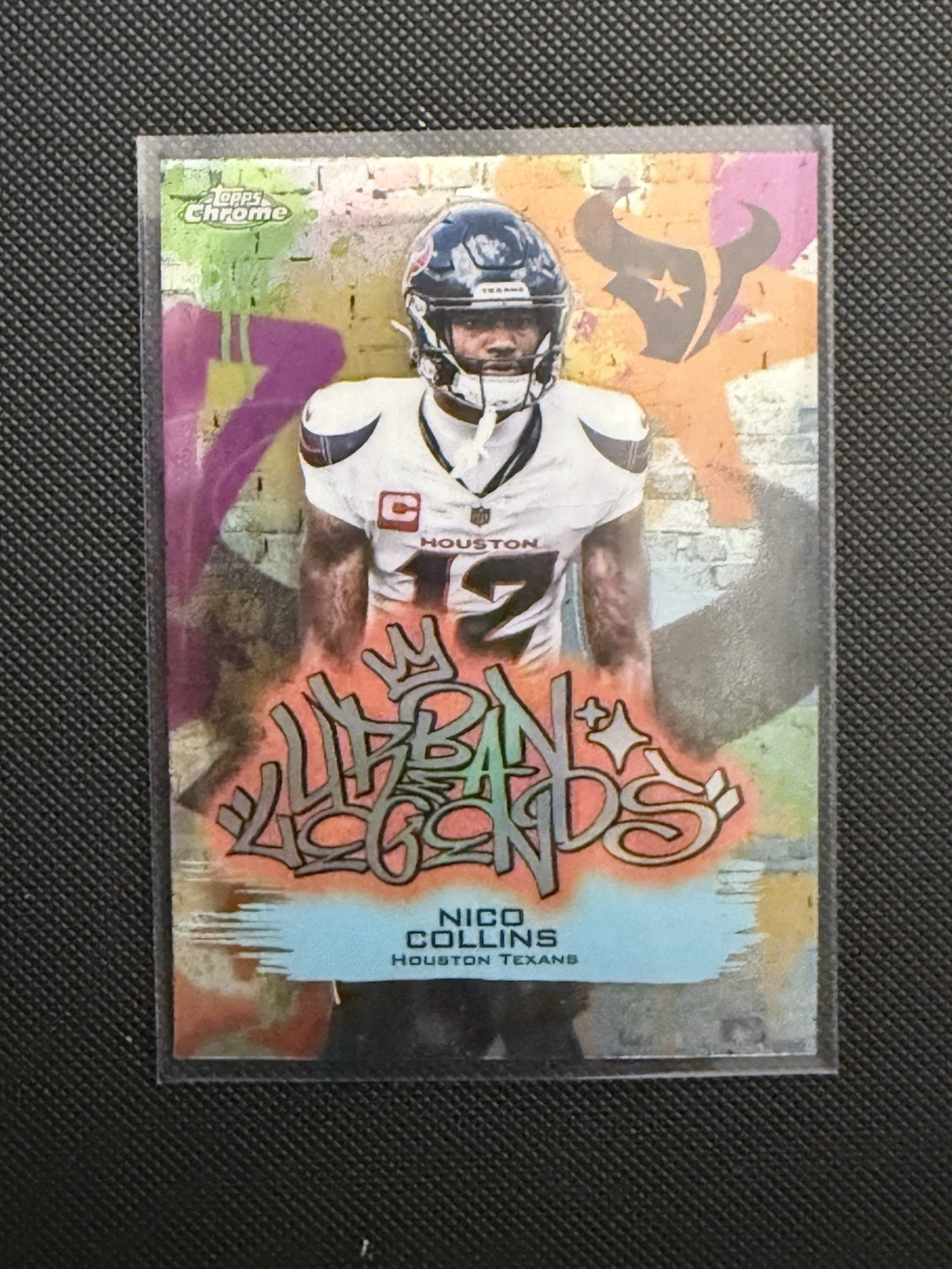 Nico Collins 2025 Topps Chrome Football card