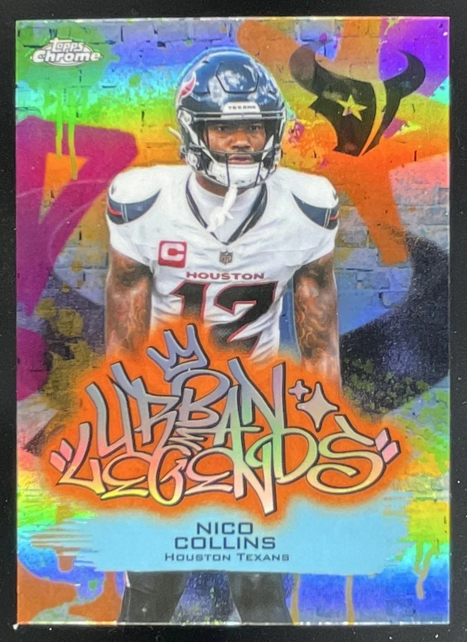 Nico Collins 2025 Topps Chrome Football card