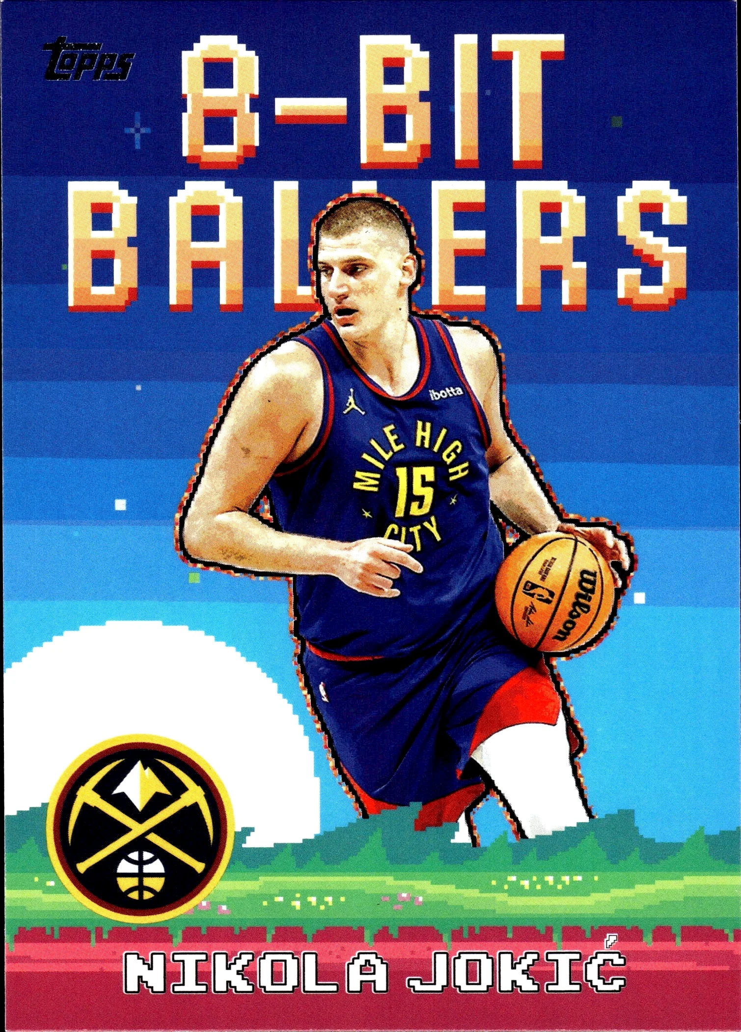 Nikola Jokić 2025-26 Topps #8B-20 8-Bit Ballers basketball card - Front