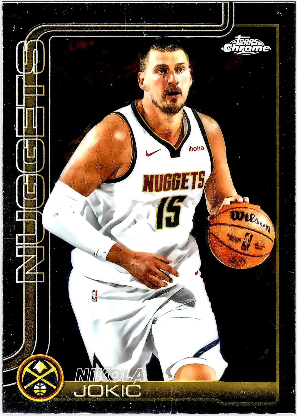 Nikola Jokić 2025-26 Topps Chrome #25 basketball card - Front