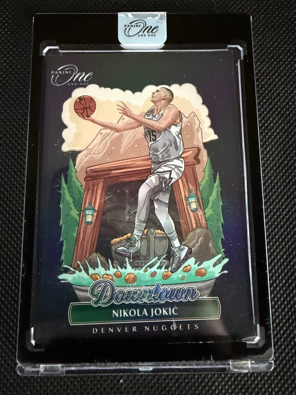 Nikola Jokic #10 2022-23 Panini One and One Basketball Downtown front