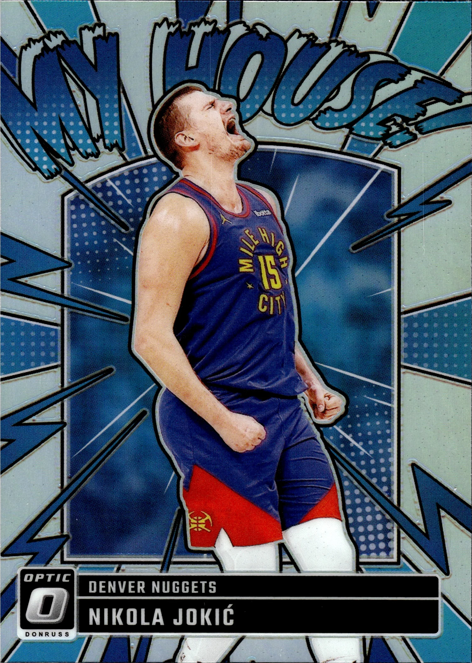 Nikola Jokic 2024-25 Donruss Optic #20 My House Holo basketball card - Front
