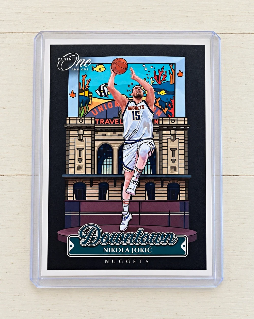 Nikola Jokic #9 2024-25 Panini One and One Basketball Downtown front