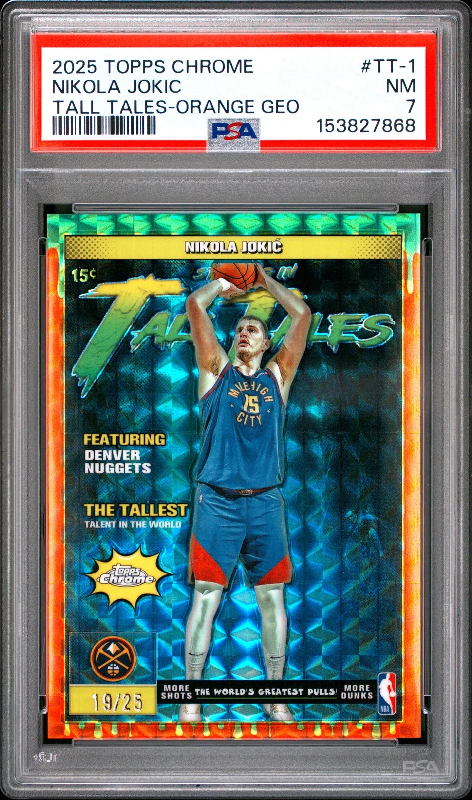 Nikola Jokic 2025 Topps Chrome Basketball card