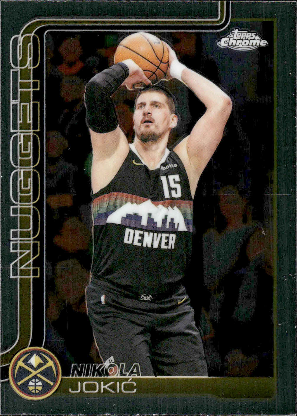 Nikola Jokic #12 2025 Topps Chrome Update Basketball basketball card - Front