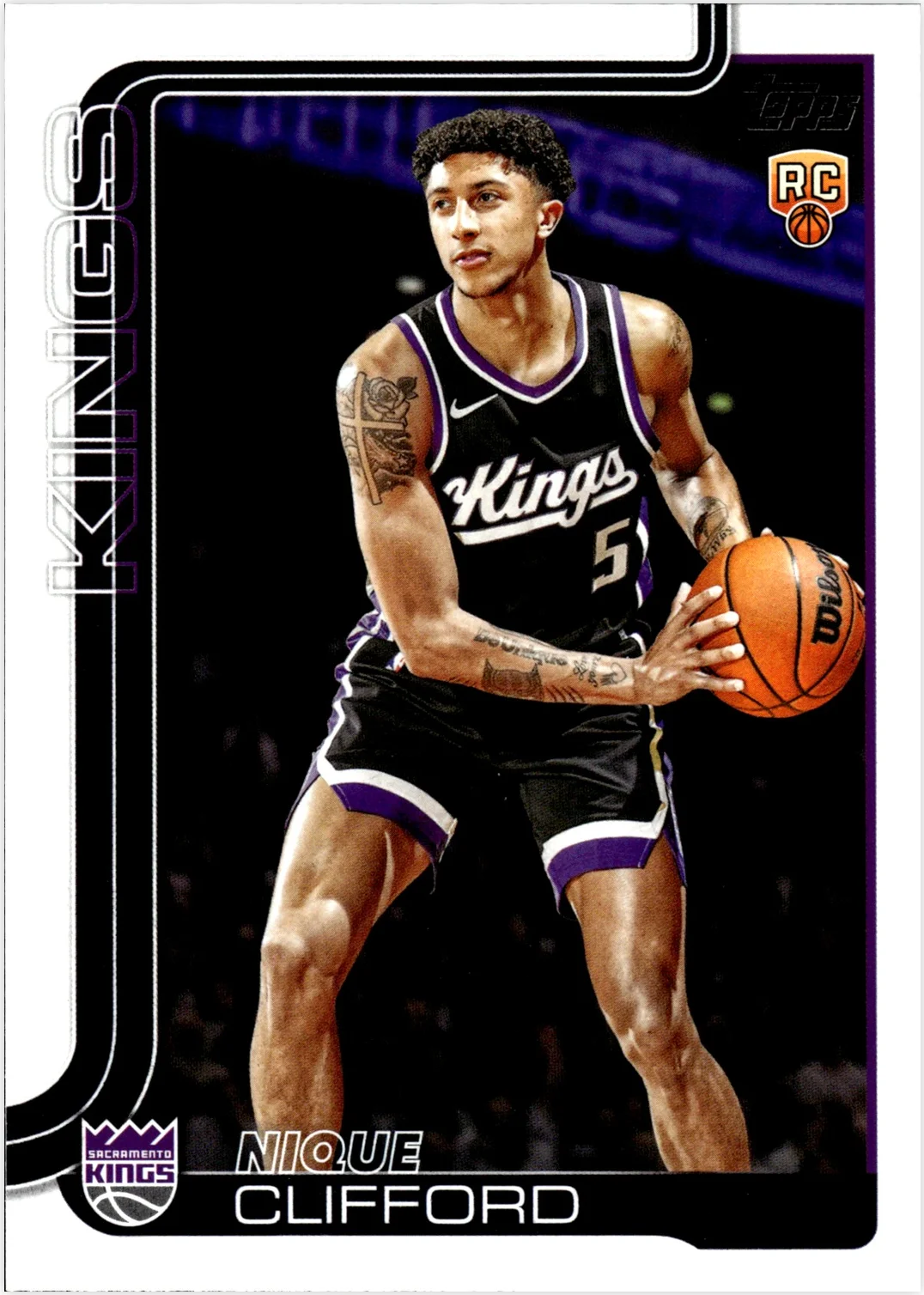 Nique Clifford Rookie Card 2025-26 Topps #224 basketball rookie card - Front