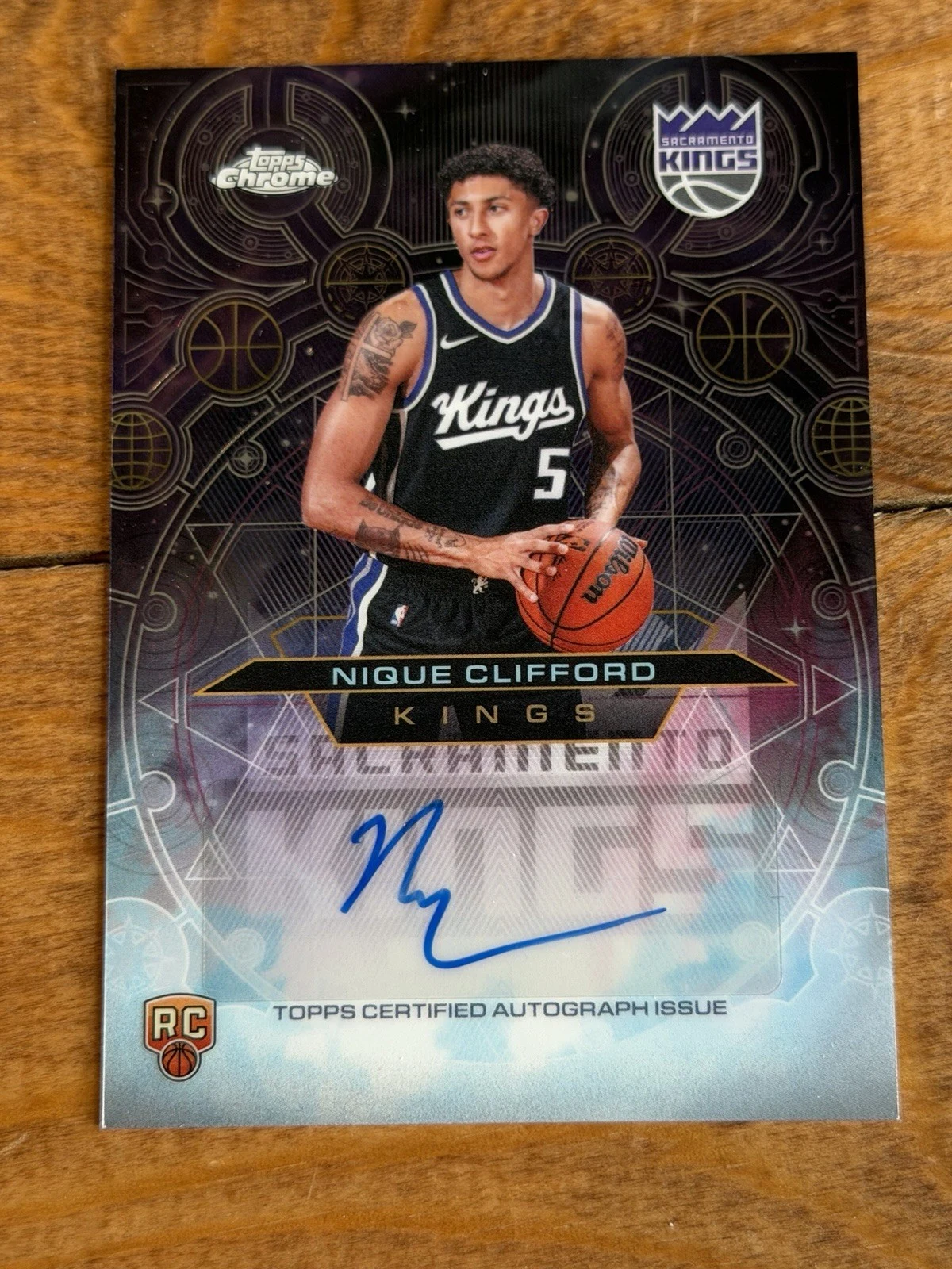 Nique Clifford 2025 Topps Chrome Basketball card
