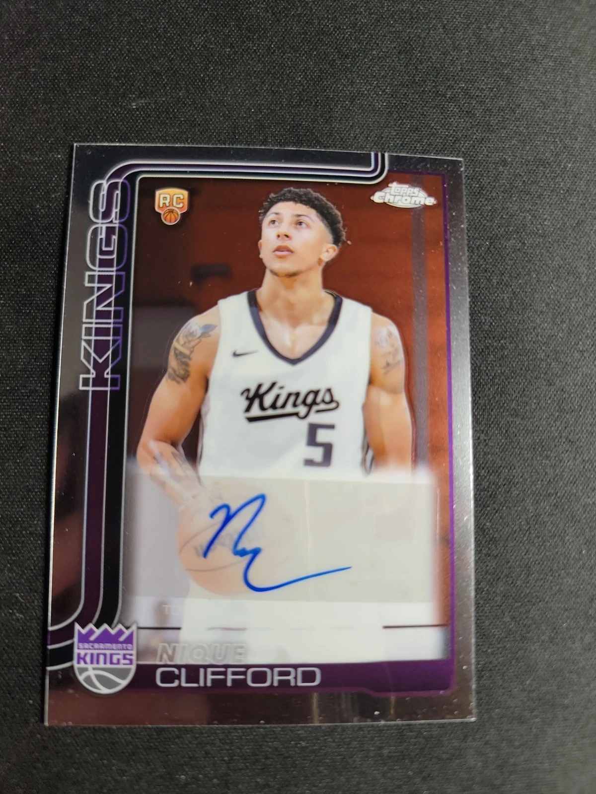 Nique Clifford 2025 Topps Chrome Basketball card