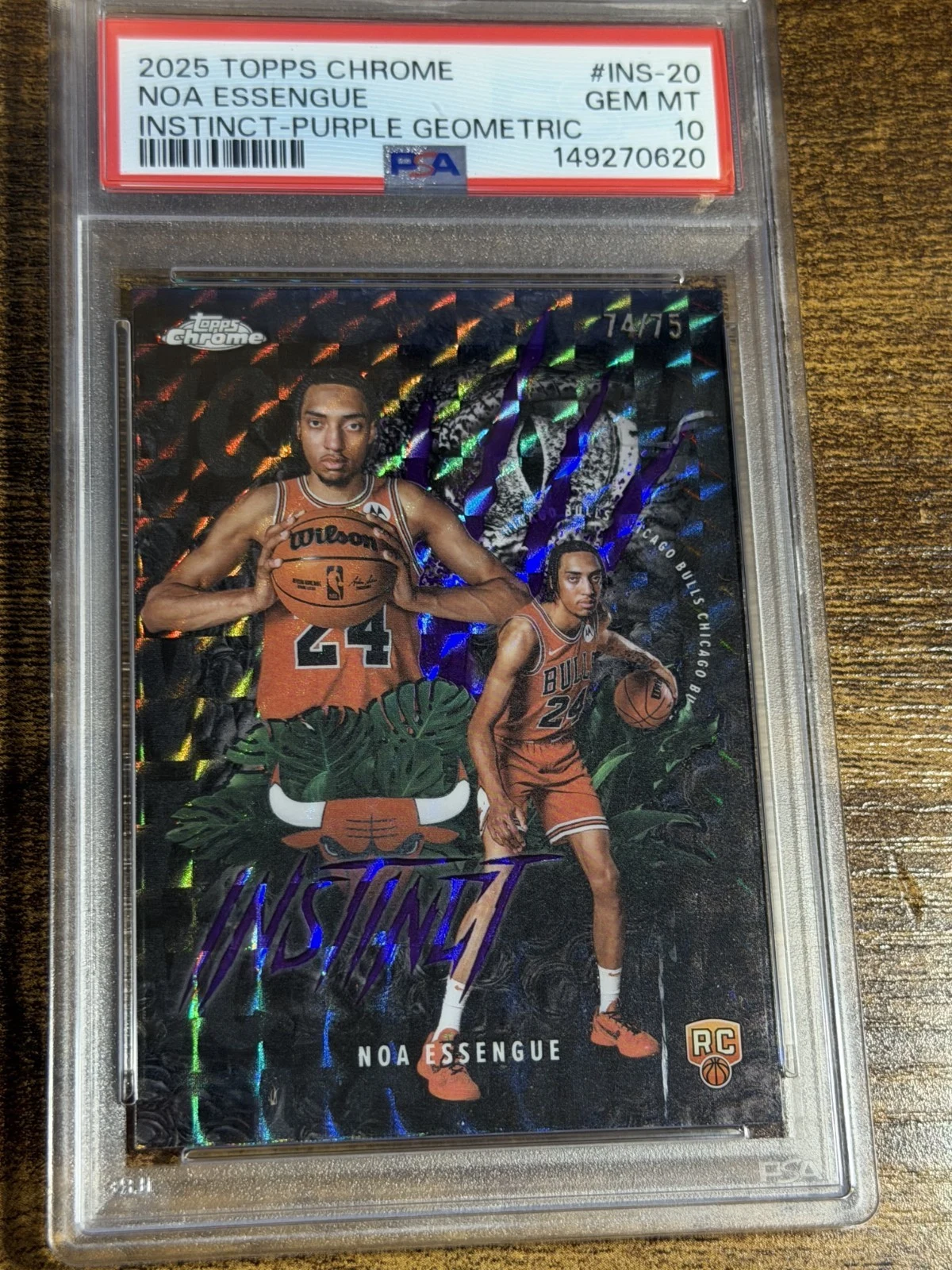 Noa Essengue 2025 Topps Chrome Basketball card