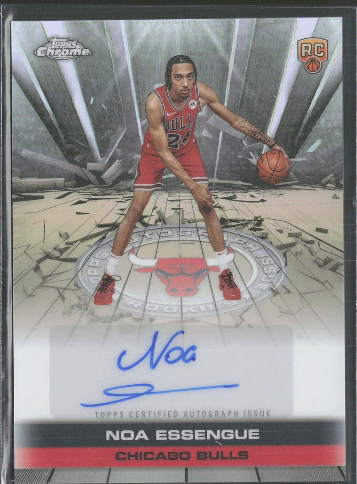 Noa Essengue 2025 Topps Chrome Basketball card