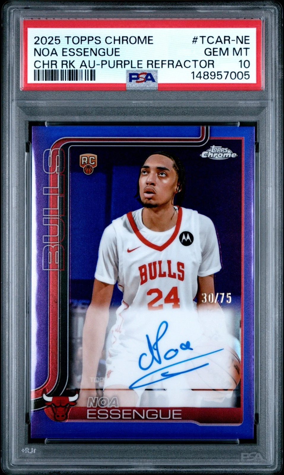 Noa Essengue 2025 Topps Chrome Basketball card