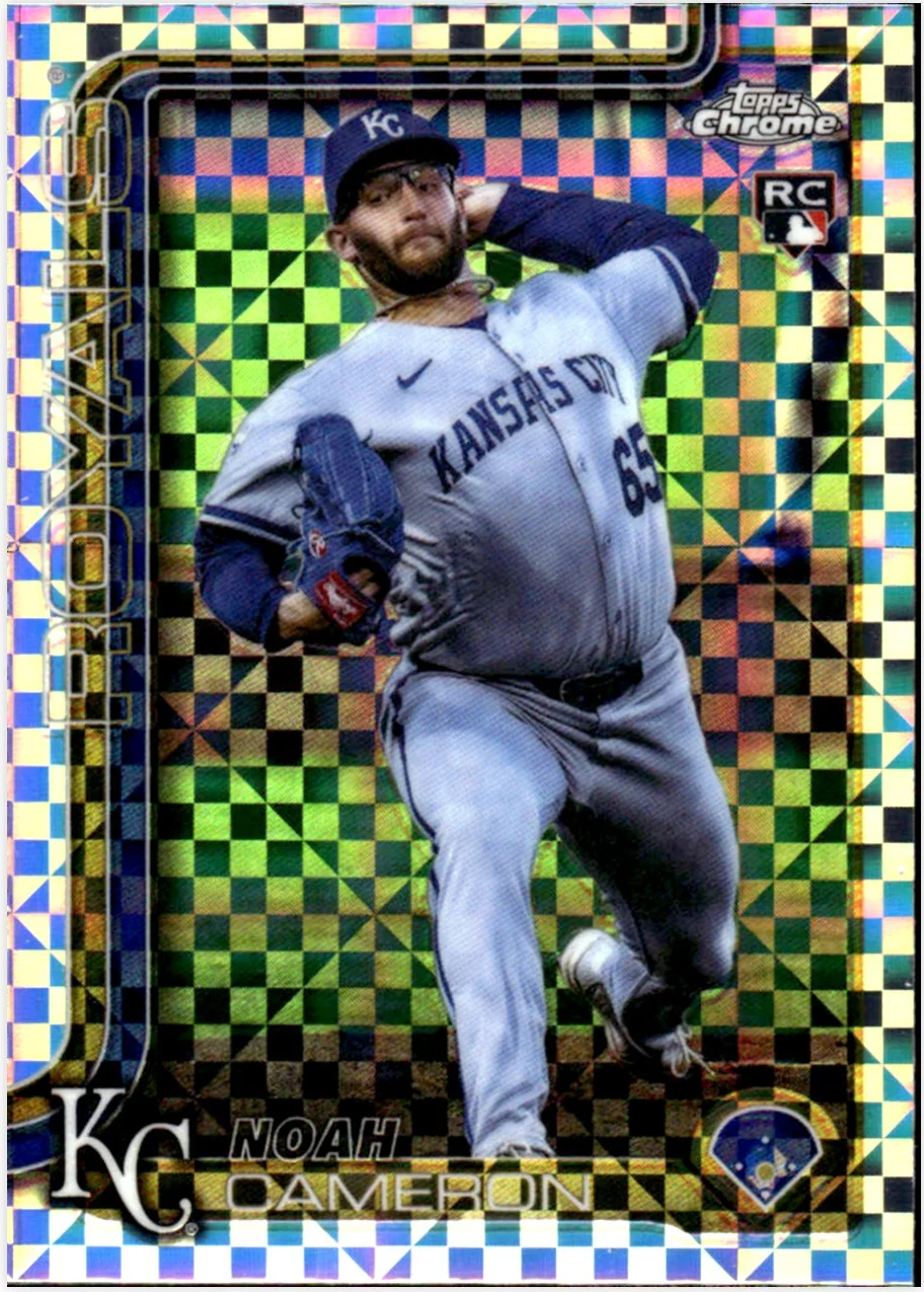 Noah Cameron Rookie Card 2025 Topps Chrome Update #USC69 X-Fractors baseball rookie card - Front