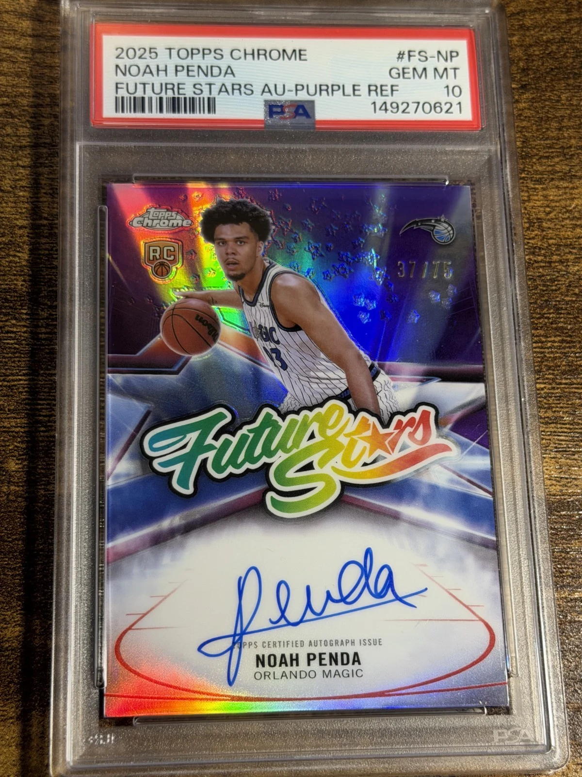 Noah Penda 2025 Topps Chrome Basketball card