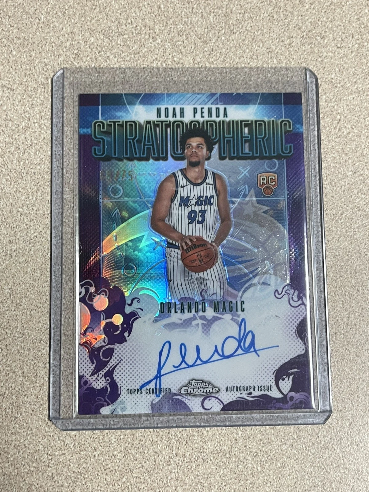 Noah Penda 2025-26 Topps Chrome card