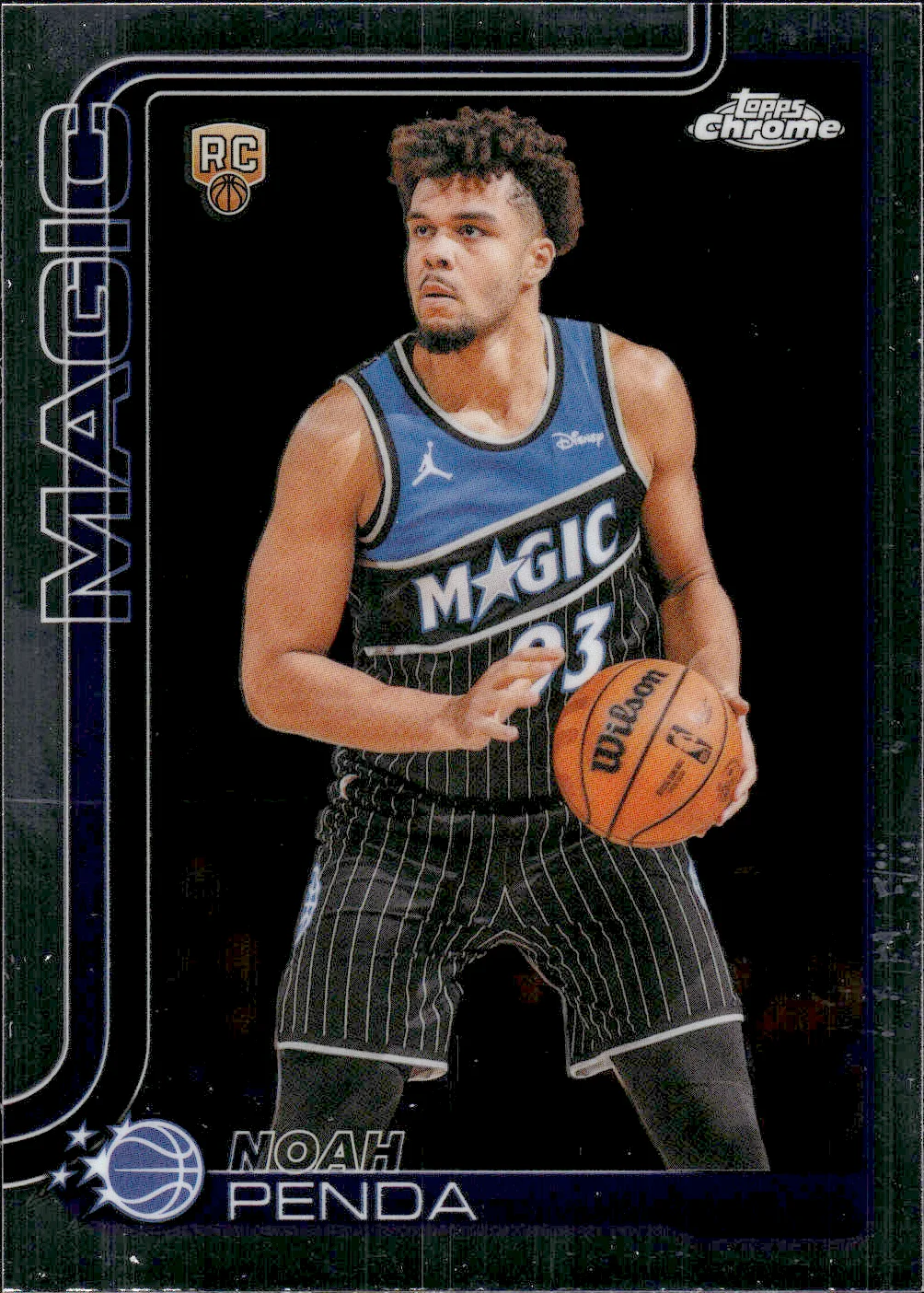 Noah Penda #182 Rookie Card 2025 Topps Chrome Update Basketball basketball rookie card - Front