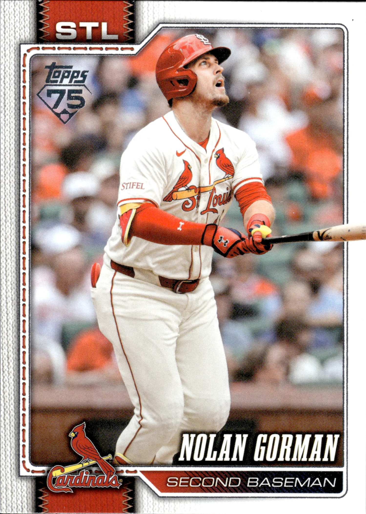 Nolan Gorman #587 2026 Topps Series 2 baseball card - Front