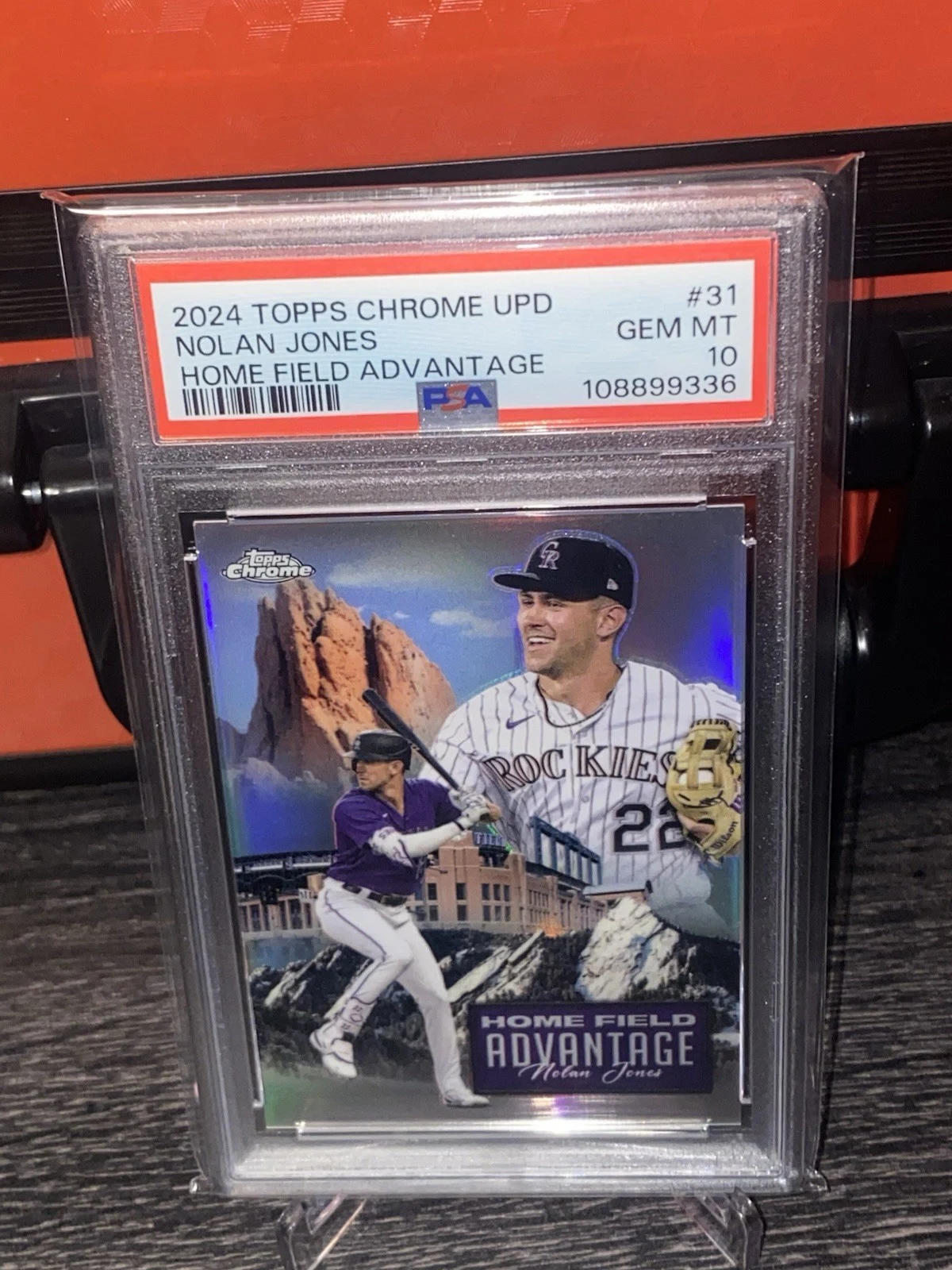 Nolan Jones #HFAC-31 2024 Topps Chrome Update Baseball Home Field Advantage front