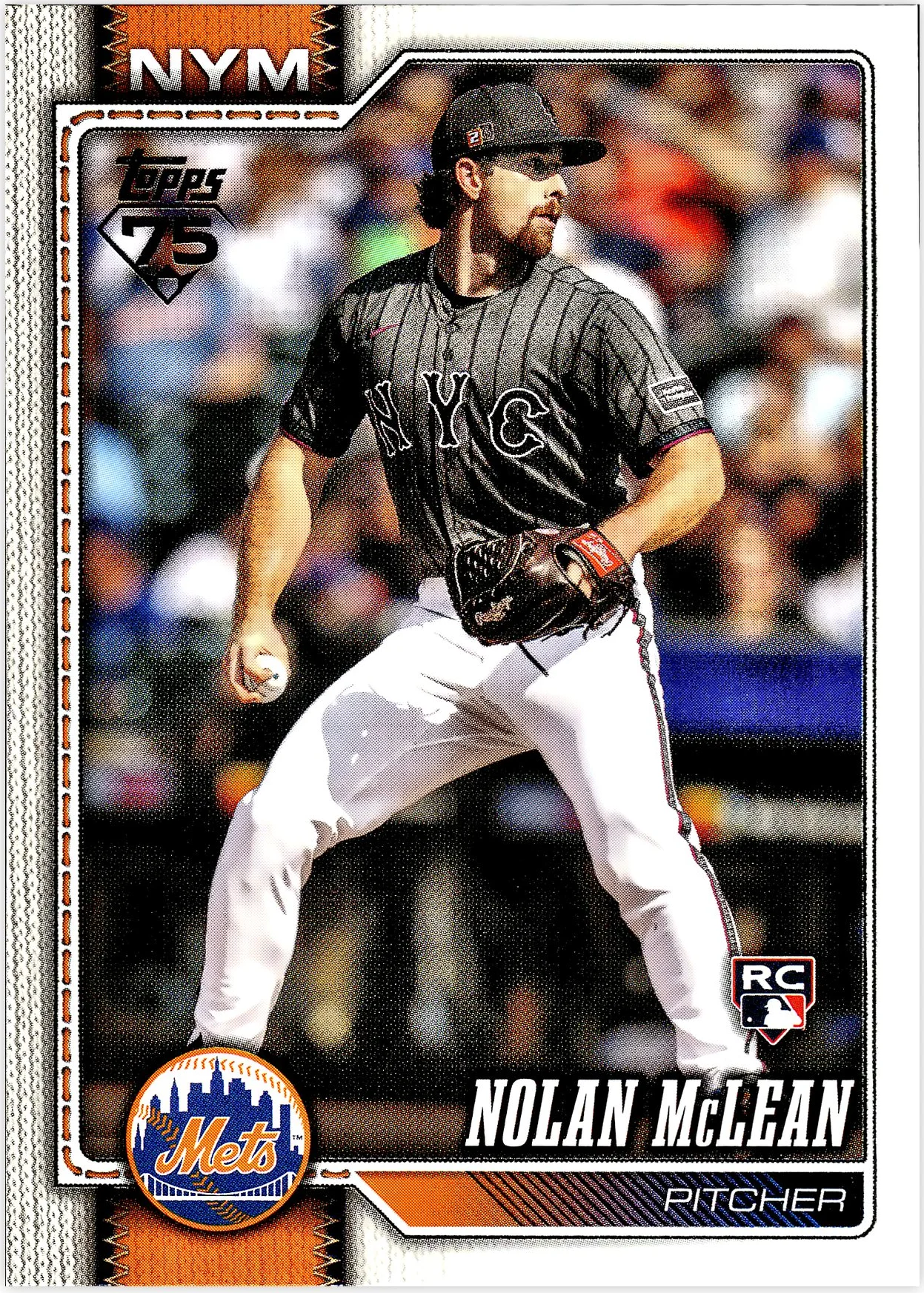 Nolan McLean 2026 Topps #214 baseball rookie card - Front