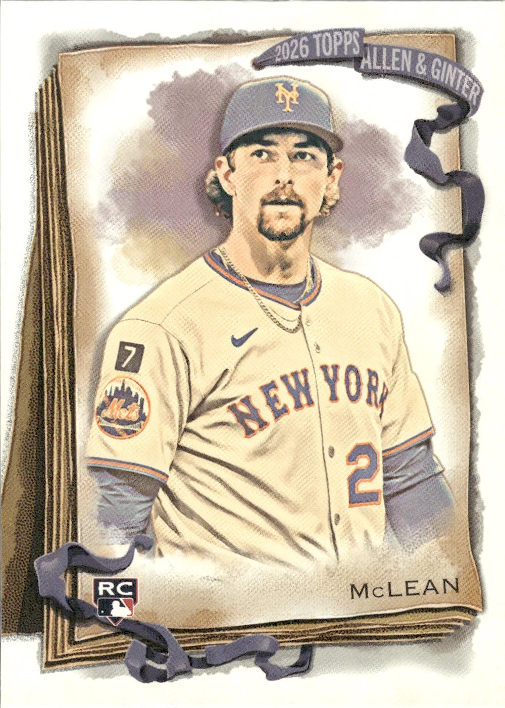 Nolan McLean #123 Rookie Card 2026 Topps Allen & Ginter trading rookie card - Front